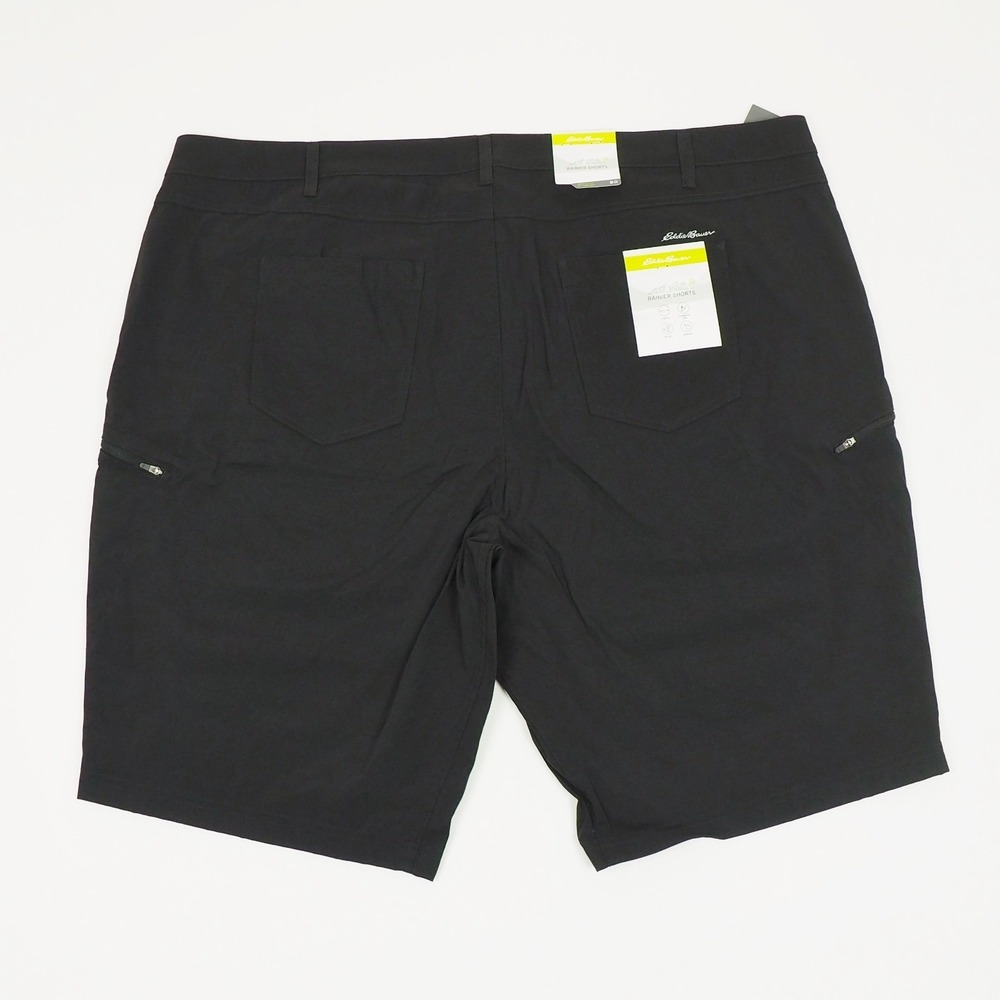 New Eddie Bauer Rainier Chino Shorts Mens 50 Black Stretch Outdoor Hiking Tech - Picture 3 of 7